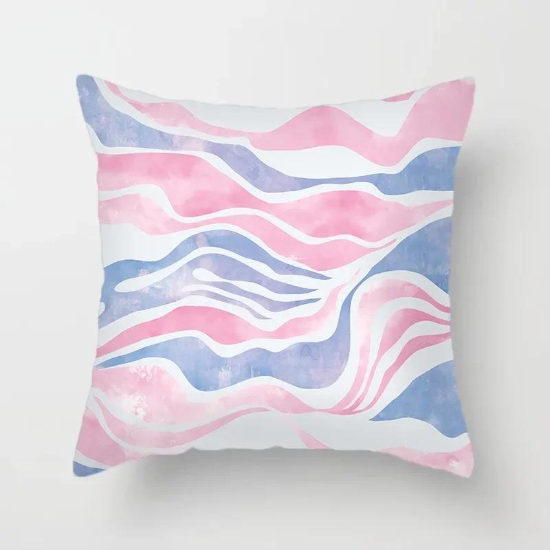 Luxuriöse Heimdekoration Kissenbezug Einfache Aquarell-Fließmalerei Büro Sofa Auto Kissenbezug
