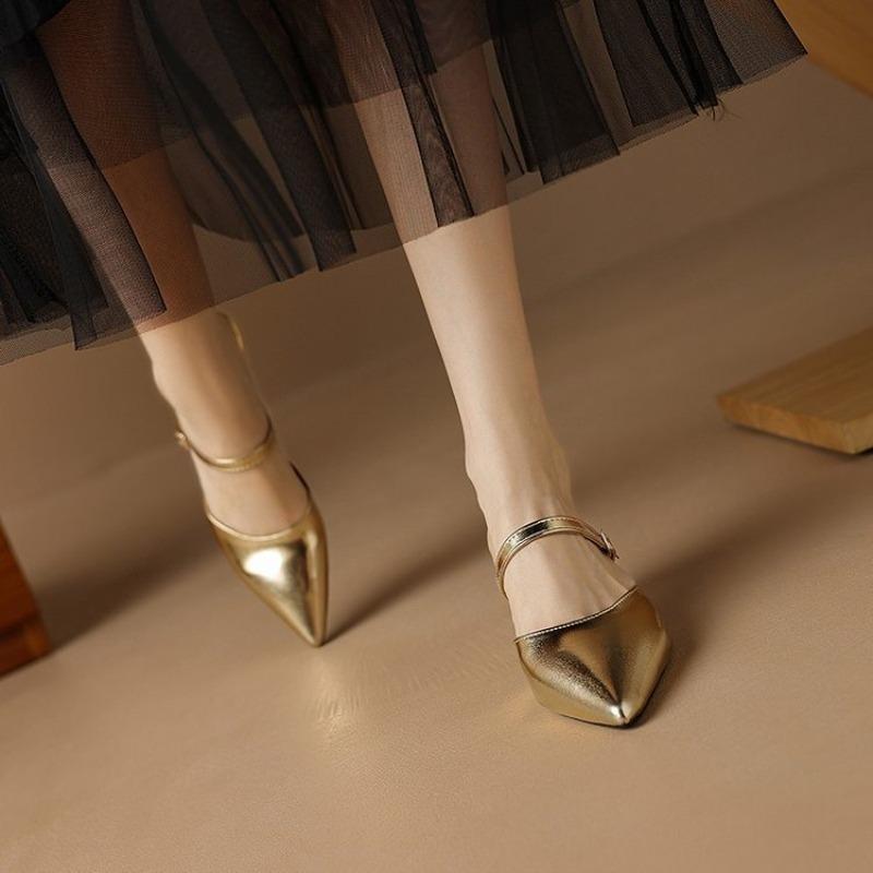 Summer pointed head bag head temperament versatile high heels slippers new