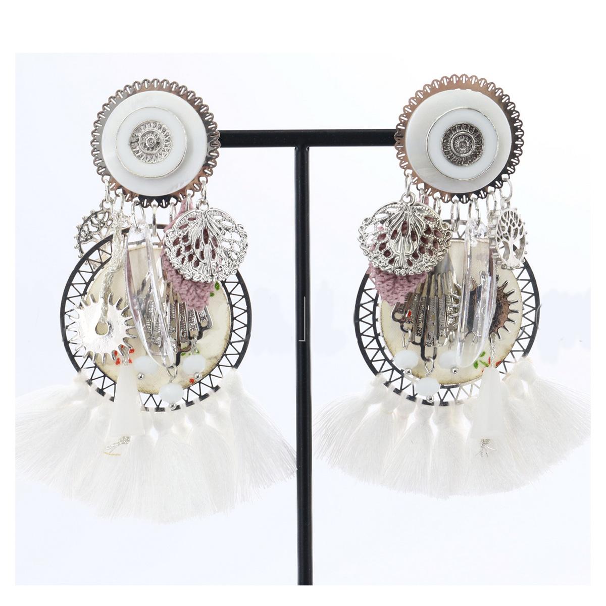 

Les Trésors De Lily [R6135] - Clips créateur Lilipoupettes blanc argenté - 10x7 cm
