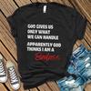 God Thinks I Am a Badass T-shirt, Christian Gift, Motivational Tee, God Given
