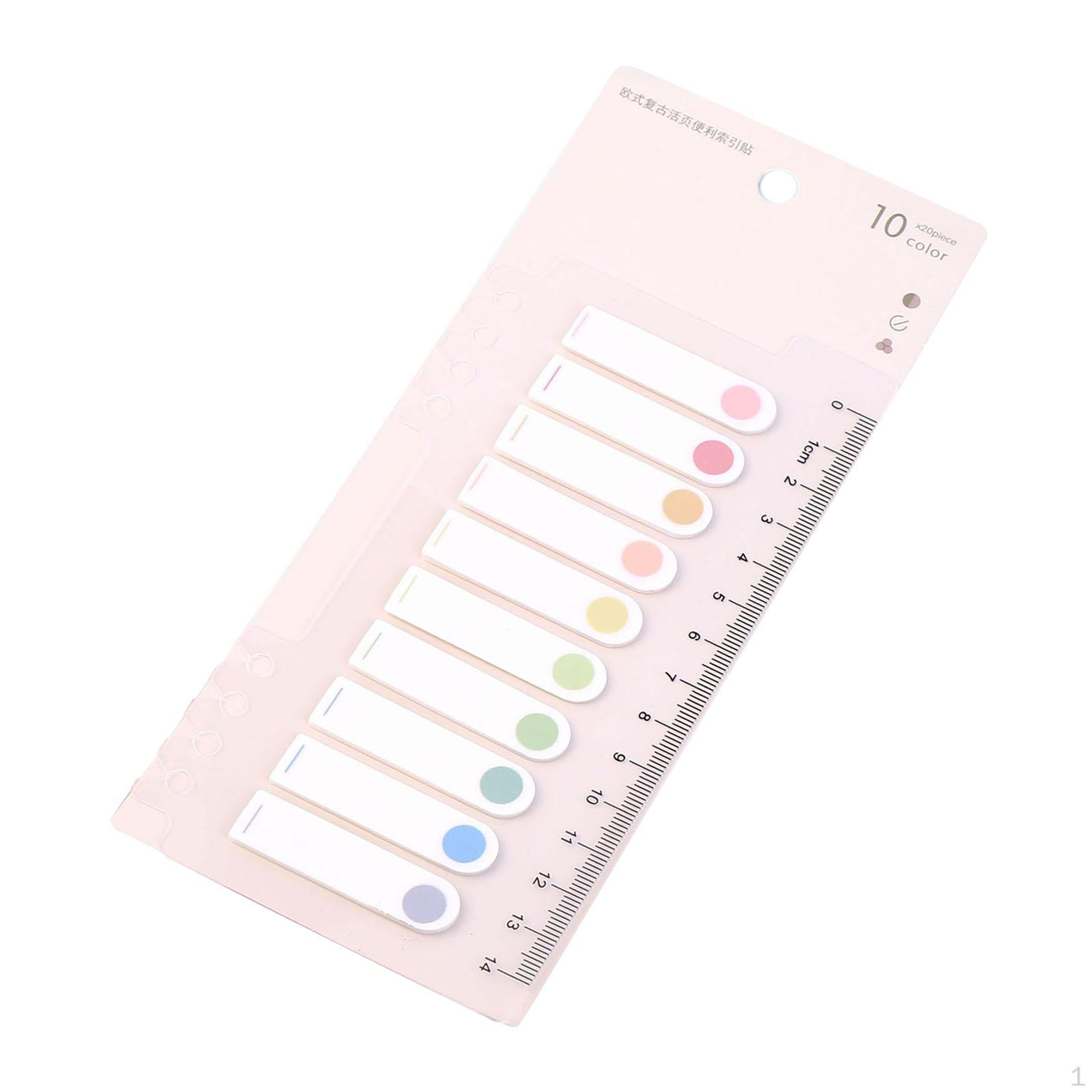 Цветные стикеры-закладки, стикеры-заметки, маркеры-флажки для картотек dots