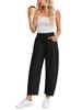 2025 European & American Women's Summer Sports Drawstring Nine-Point Sweatpants