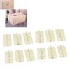 50pcs Gold Cabinet Hinges Rounded Jewelry Box Hinges Small Hinges Wooden Box