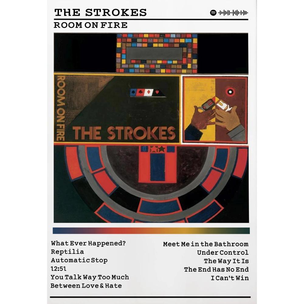 American Famous Rock Band The Strokes Posters Rock Music Album Prints Canvas Painting Wall Art Pictures Home Bedroom Club Decor