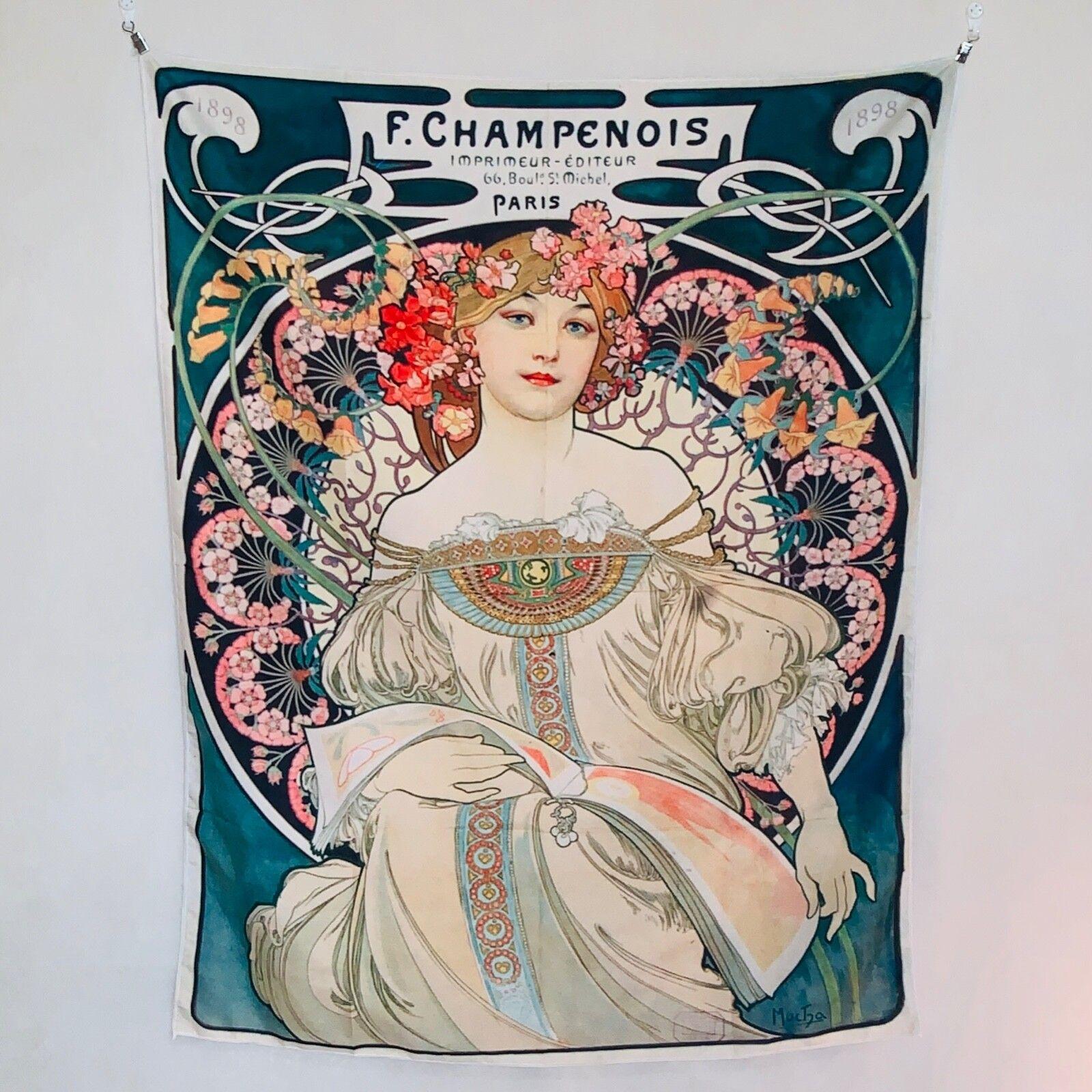 Tapestry by F. Champenois Alphonse Mucha 75x100 чёрный