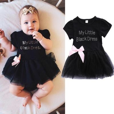 2017 Fashion Kids Baby Floral Bowknot Tutu Girl Party Birthday Gift Dress Tops