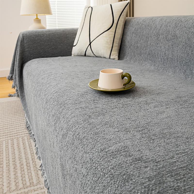 

Чехол для дивана Tassel Chenille, одеяло для дивана, полное покрытие, универсальное полотенце для дивана, пыленепроницаемый чехол для диванной подушки 90X90cm