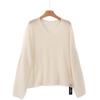 Soft Ufu Mohair Wool Blended Collar Loose Knitted Jumper Women's Lazy Wind Inner with Bottoming Sweater