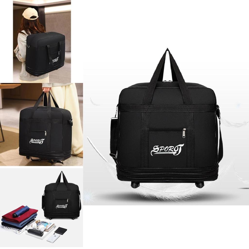 Large Capacity Foldable Travel Bag With Multiple Compartments For Air Travel