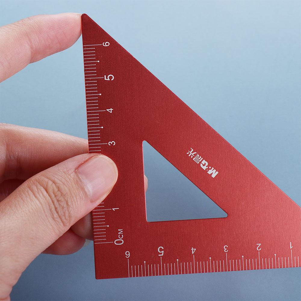 Compass Measurement Aluminium Ruler Set Drafting Supplies Examination Stationery Metal Rulers