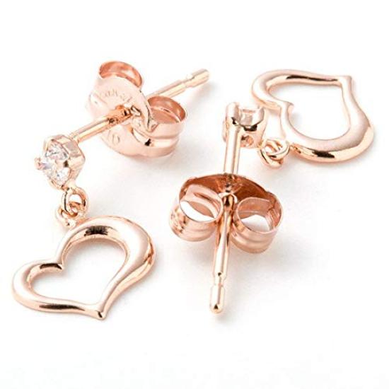 Canal 10K Pink Gold Earrings [Set] Pre-wrapped 4℃ Women's (151416553104)