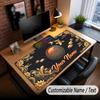 Koi Fish Theme Custom Mouse Pad Personalized With Name Text Customized Desk Mat For Office Home Decor