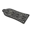 Truss Rod Cover with Screws Pattern Decoration Metal Cover Plate Replacement Guitar Accessories