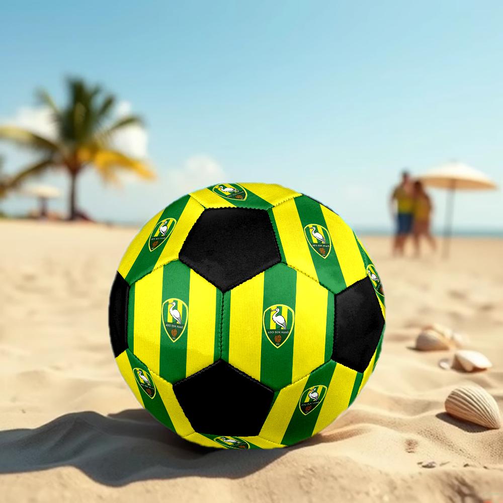 SIZE 5 ADO Den Haag Soccer Ball Colorful All Ages Machine Stitched PVC Competition Ready Durable High-Bounce
