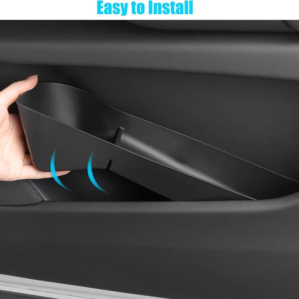 Door Side Storage Box Front Rear Door Handle Armrest Tray Organizer For Tesla Model 3 Model Y Model S Model X 2025 Highland