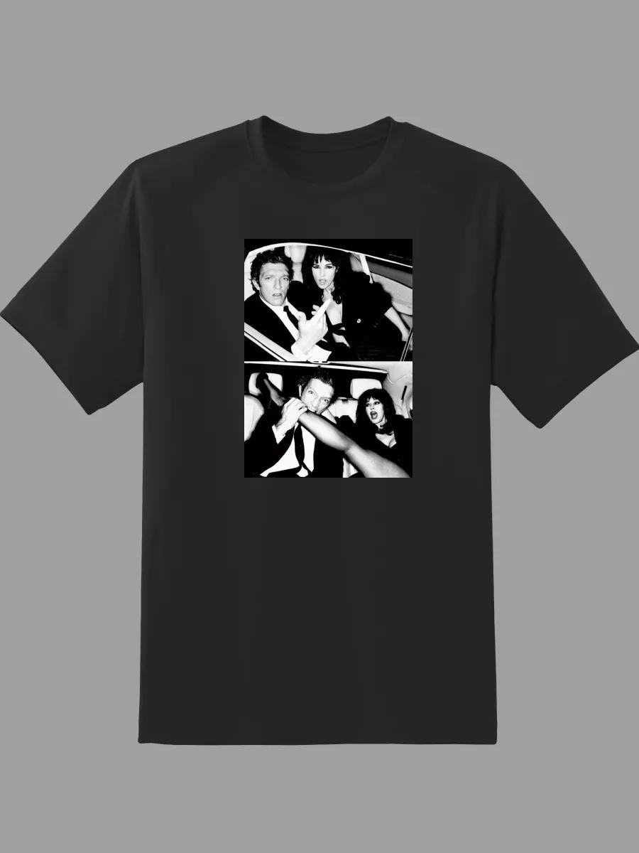 Oversized White Unisex Casual Printed T-shirt S