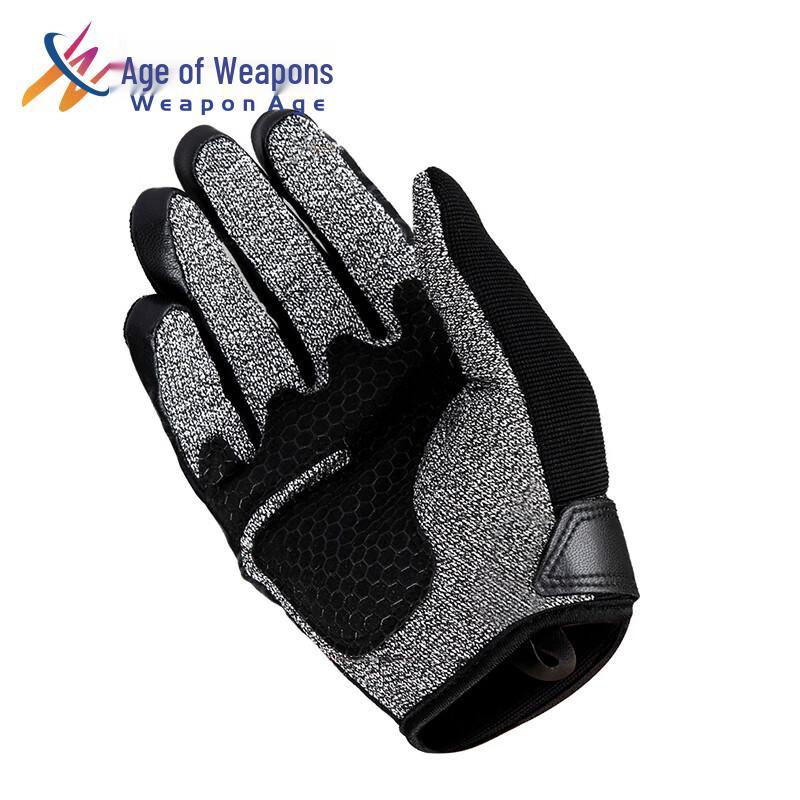 Sheepskin Full-Finger Cut-Resistant Outdoor Touchscreen Gloves L