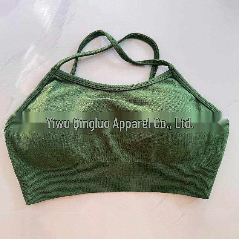 DFYNE Nahtloser Sport-BH mit Kreuzrücken aus Nylon-Spandex für Damen