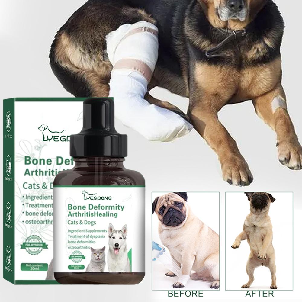 30 ml de líquido reparador de articulaciones para mascotas, lubricante y protector para dislocaciones, piernas acostadas, cuidado de las articulaciones de los perros, displasia, fractura de pezuña J4S8