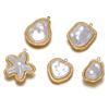 5pcs Stainless Steel Heart Star Pearls Charms DIY Women Classical Necklace Pendant Jewelry Findings Bracelets Earrings Making