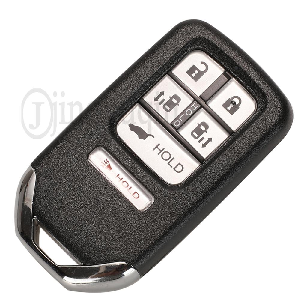 Jingyuqin 2/3/4/6 Buttons Remote Smart Key Shell Fob For Honda City Jazz Xrv Venzel Hrv Key Case Uncut Blade Replacement
