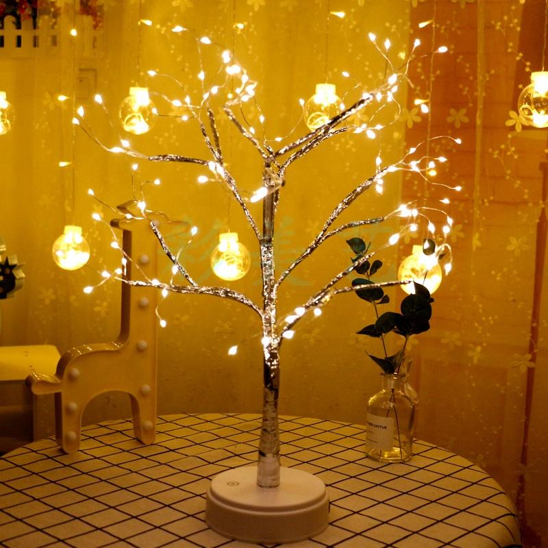 108 Led Copper Wire Adjustable Fairy Tabletop Bonsai Artificial Tree Lamp Home Decoration Holiday Lighting For Christmas New