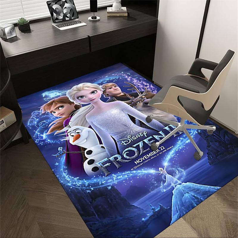 

1pc Frozen II Home Office, Durable Polyester Floor Mat with Easy, Office Decor, Urban Style, Nonslip Backing, Highquality Fabric 60cm by 90cm