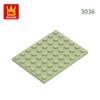 15Pcs/Lot 3036 6x8 Dots Plate Construction Bricks Basic Components Board Blocks Works With all Brand Playthings Ideal For Children Gift Idea Box