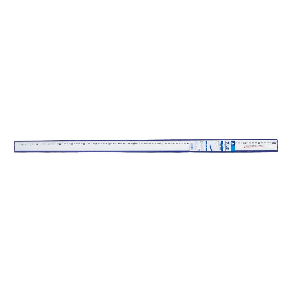 Shinwa Sokutei Aluminum Straight Measure Arsuke 1m White 65445