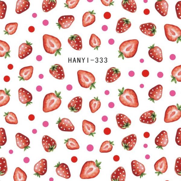 1 list Fruits 3D samolepky na nehty Medúzy Samolepící obtisky Příslušenství Manikúra Gel Polish Tipy Dekorace