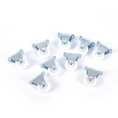 Universal Casters 1" Furniture Wheel Castor White Pp Nylon One Way Wheel