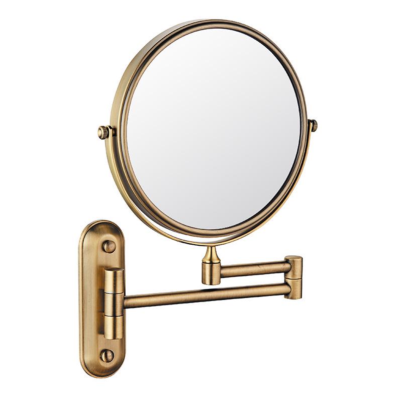 Kailer Wall-Mounted Double-Sided Rotating Telescopic Bathroom Vanity Mirror