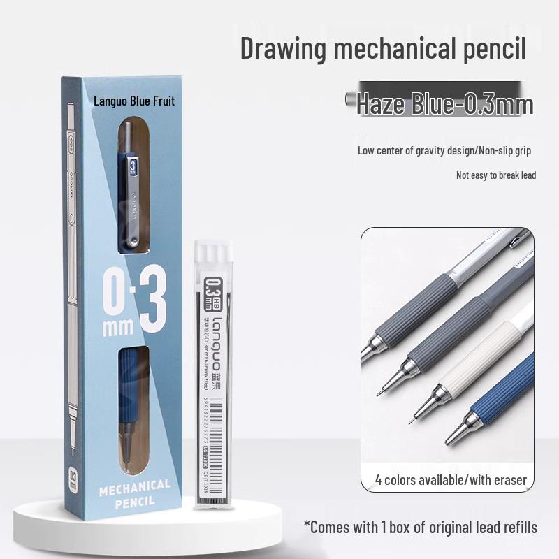 Blue Fruit Automatic Pencil Set: Candy Macaron Creative Stationery for Drafting and Drawing