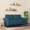Vidaxl Sofa 2-Osobowa, Niebieski, 140 Cm, Tapicerowana Aksamitem