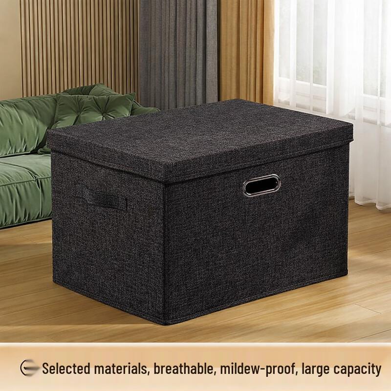 

Foldable Cotton Linen Storage Box with Lid