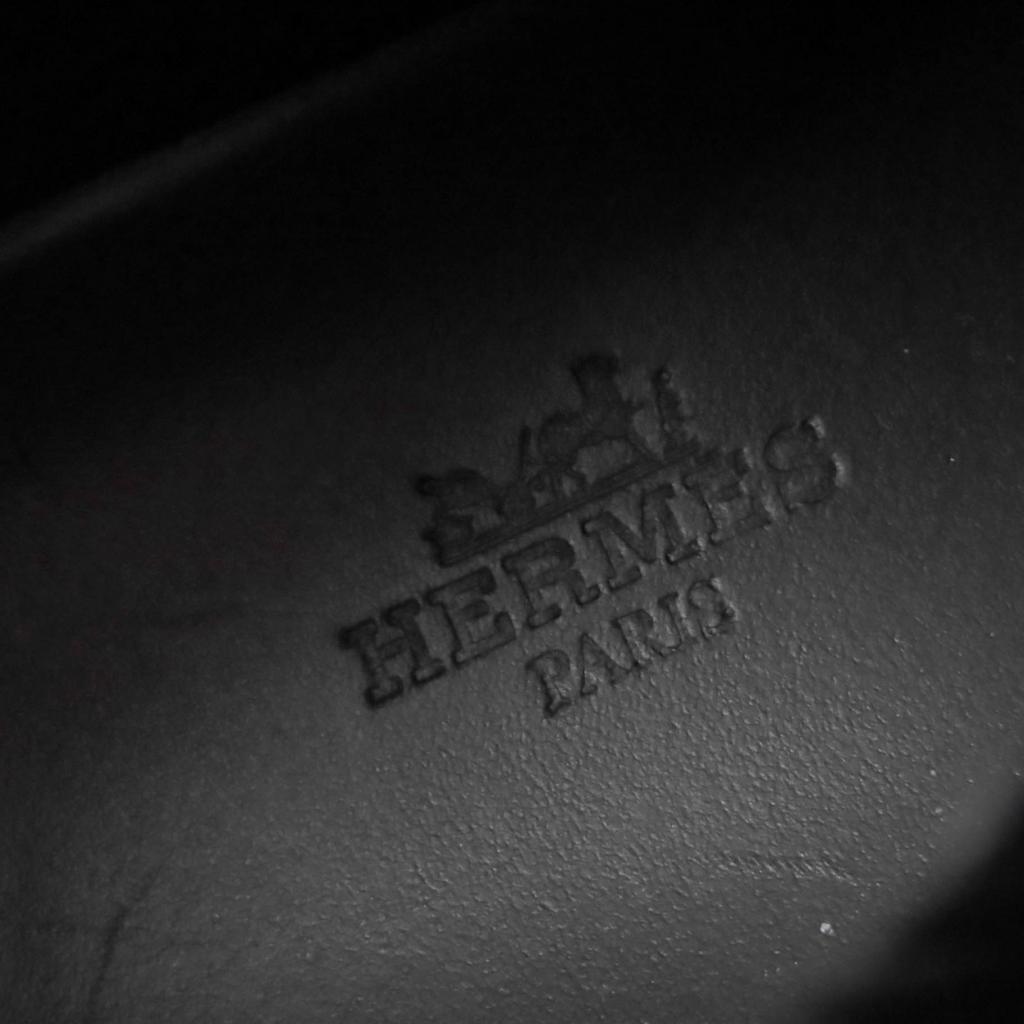 Excellent HERMES High cut sneakers Itineraire canvas black canvas Women 36 Used