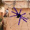 Realistic Halloween Plush Spider Creative Halloween Decoration Gift Giant Fake Spider  Plush Toy
