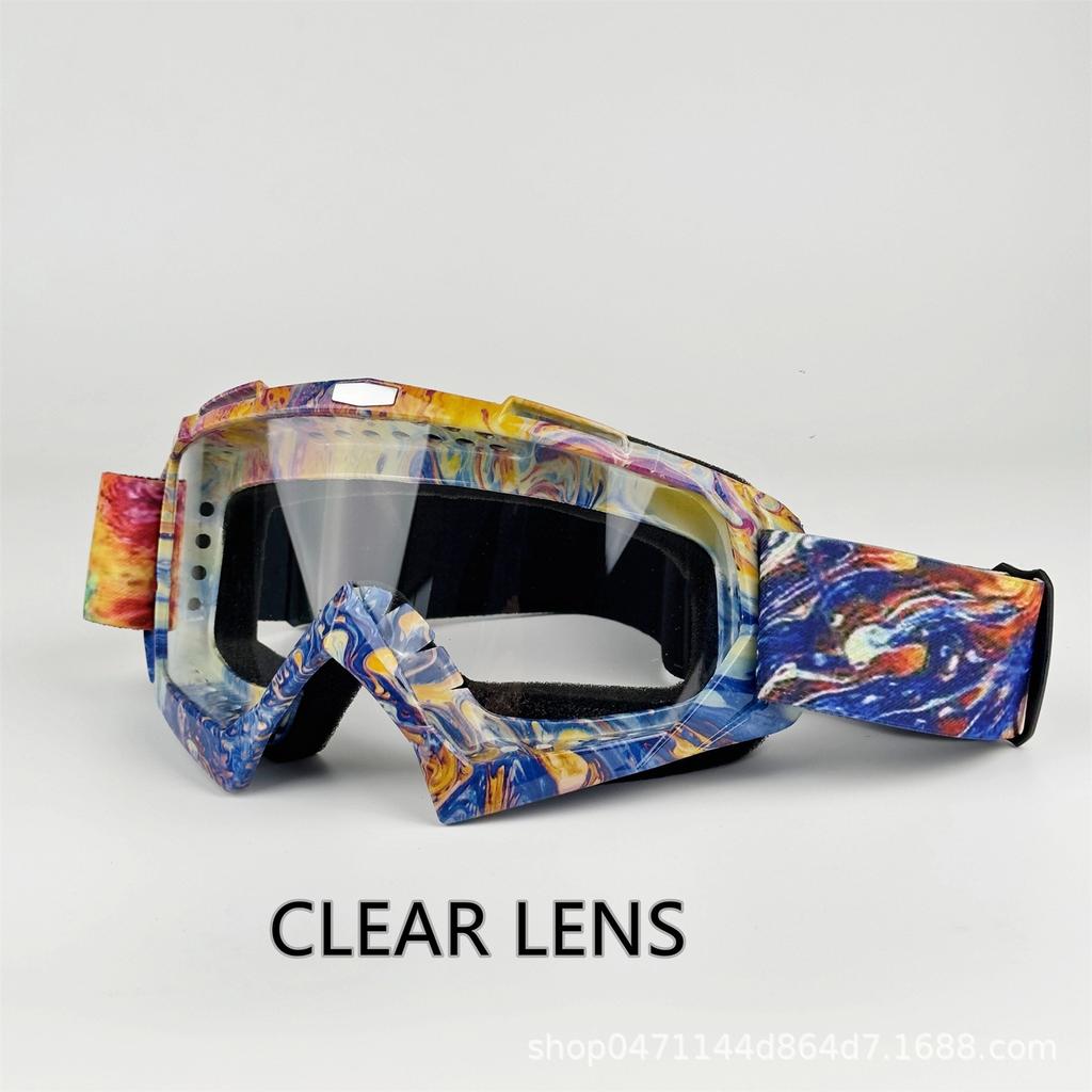 Goggles Riding Glasses Outdoor Motorcycle Off-Road Goggles ATV Men's and Women's Mountain Bike Bike Windshield Lenses