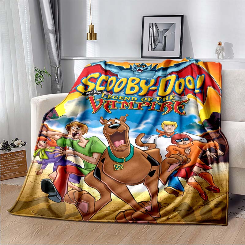 

Одеяло Scooby Four Seasons, чехол для дивана, дорожное фланелевое одеяло для подарка, всесезонное