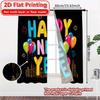 2D Flat Printing  2pcs Festive Celebration Chic Curtain Fabric Polyester Curtains Thermal Insulation   and Room Darkening