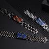 Men Digital Watch Large Screen Electroplated High Accuracy Decorative Cool Style Individual Stainless Comfortable Strap Lighweight Men Wristband