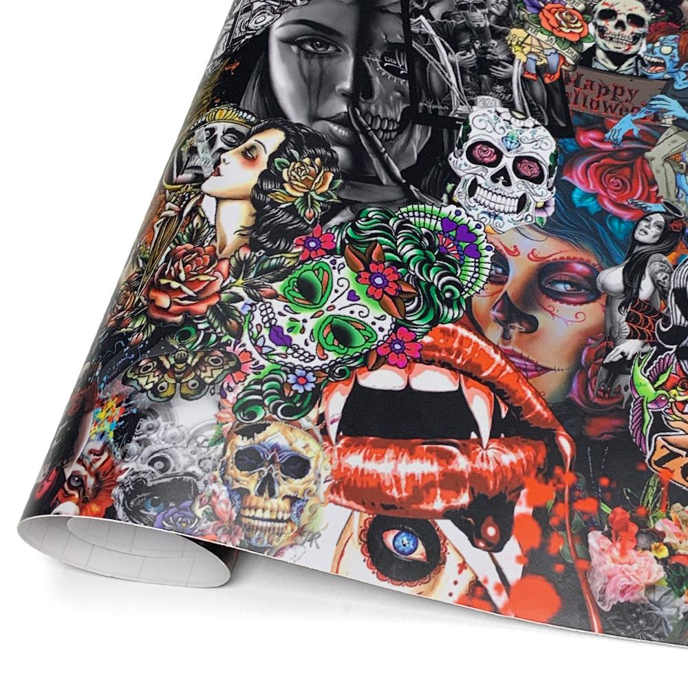 Wrap Vinyl Car Stickers Waterproof Camouflage Printed Self-adhesive Film Car Body Films Tuning Auto Accessories Motorcycles