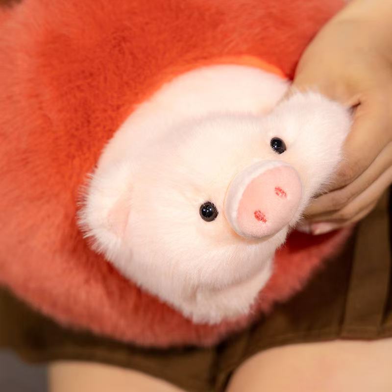 Latest Apple Pig Doll Kawaii Stuffed Plush Toy Handmade Doll Cartoon Anime Fun Cute Pillow Children's Birthday Gift Doll