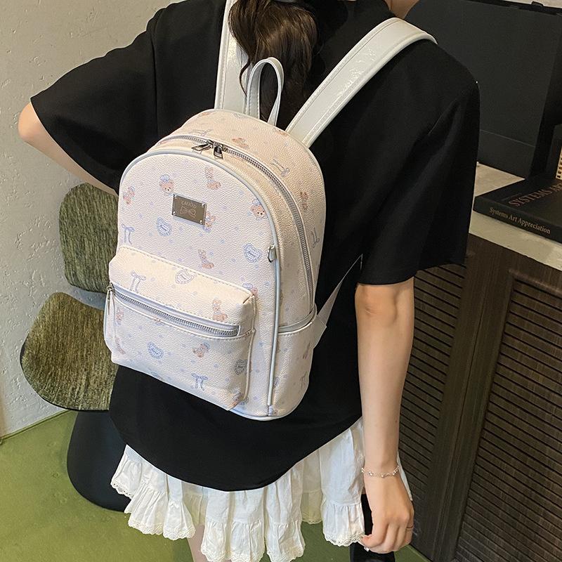 Populär nischryggsäck damväska moderiktig sommar ny högkvalitativ pendlings- och skolväska