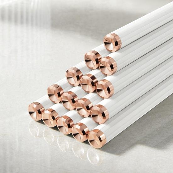 5 Pairs Fiberglass Chopsticks Heat Resistant Anti-slip Food Grade Dishwasher Safe Hot Pot Chinese Chopsticks Kitchen Supplies