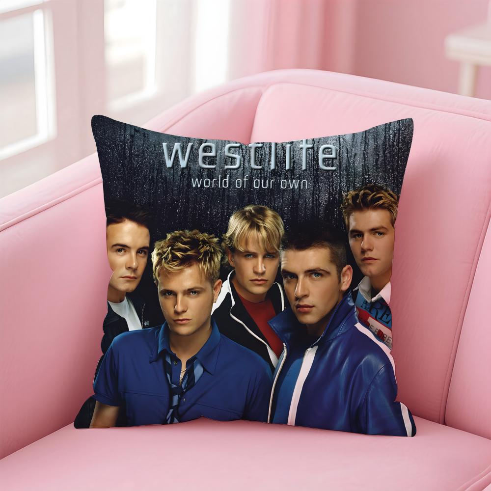 

W-Westlifes Hot Band Cushion Cover Comfortable Reversible Pillow Cover Ideal For Car Sofa Bedroom & Beyond 30cmx30cm