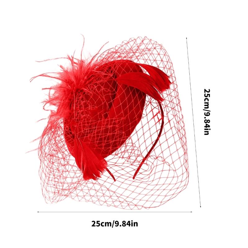 Stage Performances Headdress Breathable Meshes Headwear Teas Party Headpiece for Special Occasion