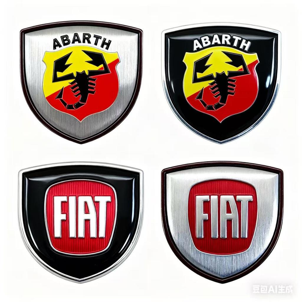 Bilsideklistremerke Emblemtilbehør For Fiat Abarth 500 Tipo FR Panda Argo Freemont Viaggio Bravo Punto Doblo Pulse Stilo Palio