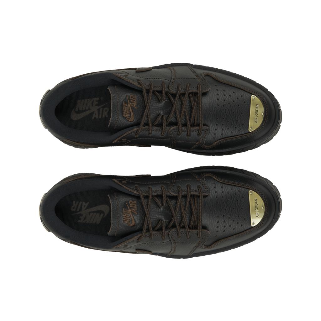 Zapatillas Air Jordan 1 Low Brooklyn Black Cacao Wow para Mujer HF3184-002