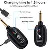 Wireless Guitar System UHF Audio Wireless 1/2 Transmitter 1 Receiver For Acoustic Guitar Violin Keyboard Electric Instruments